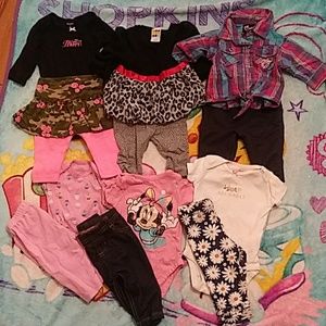 Baby girls bundle 24 items.